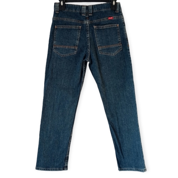 WRANGLER CLASSIC STRAIGHT-LEG JEANS. SIZE 12 & HUSKY. COLOR  BLUE. - Picture 2 of 9
